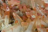 Natural, Red Quartz Crystal Cluster - Morocco #128071-2